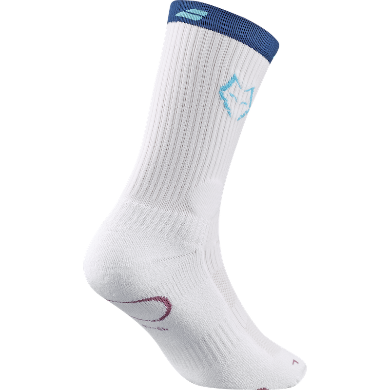 Padel Mid-Calf Socks Juan Lebrón White/Estate Blue